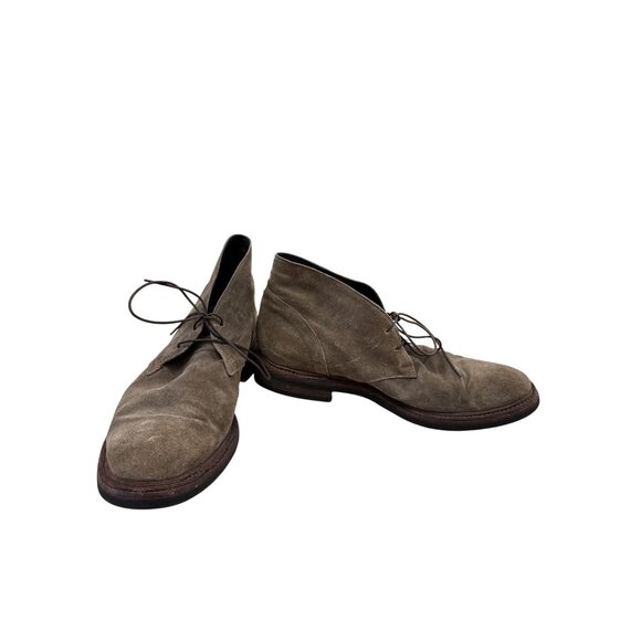 Pantofola DOro Mens Gray Suede Leather Ankle Boots Size 10.5 SKU 7319